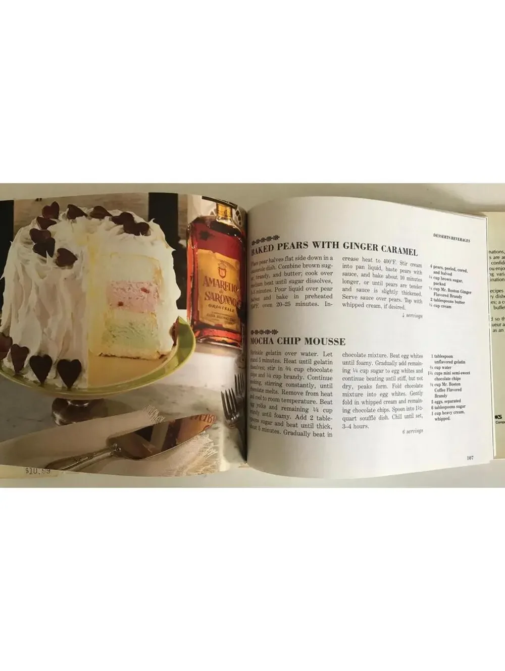 Vintage 1982 Mr. Boston Cordial Cookbook: Liquor Recipes & Entertaining